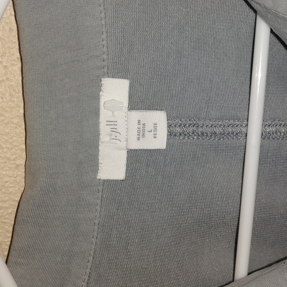 Gray/Blue J Jill Cotton Blend Shacket Light Sweatshirt Material LP - Picture 4 of 7
